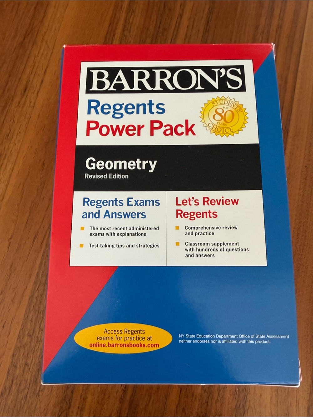 Barrons Regents Power Pack Let's Review Regents: Geometry Revised Edition
